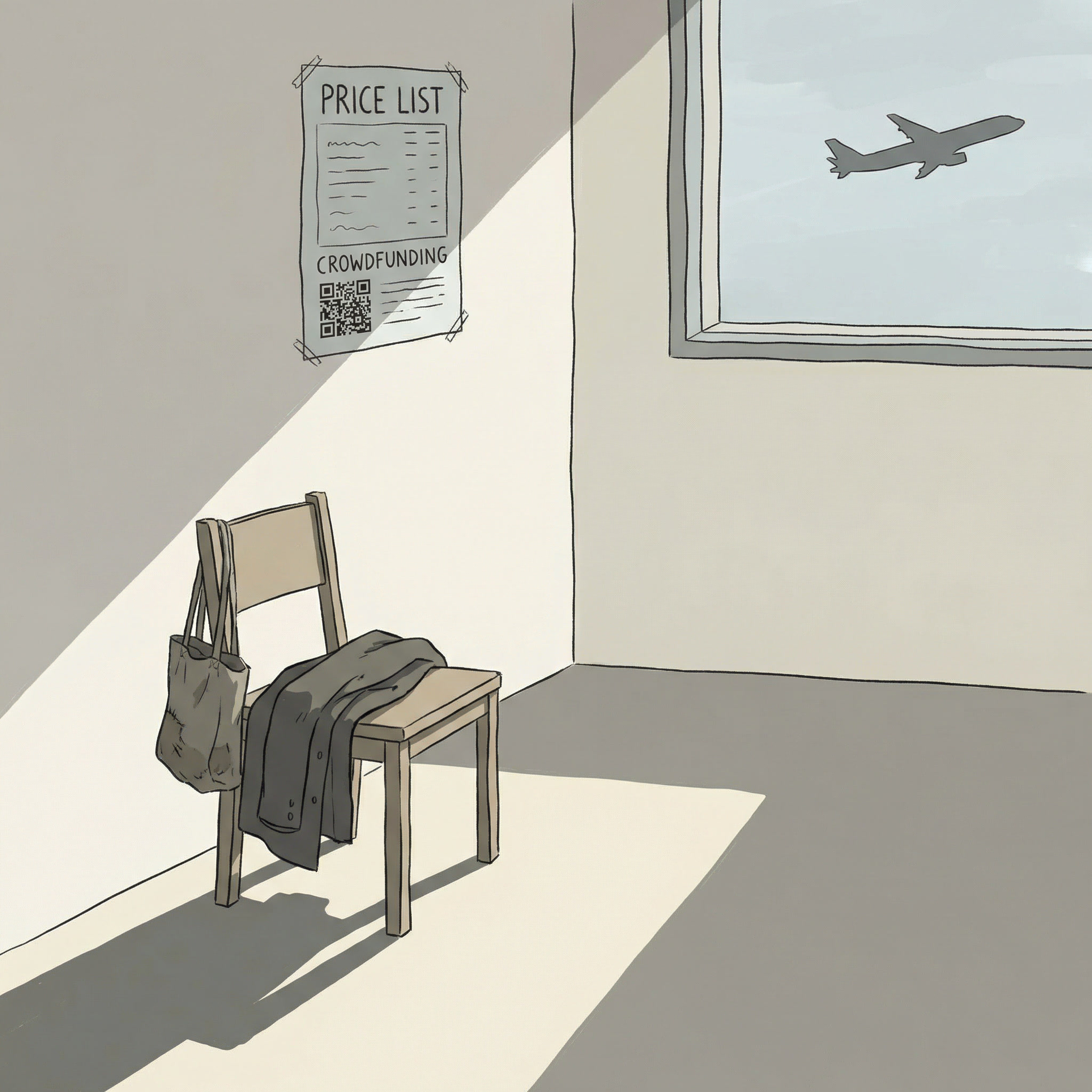 lege wachtlkamer vertrokken patient